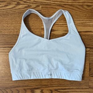 Victoria's Secret VSX White Racerback Sports Bra